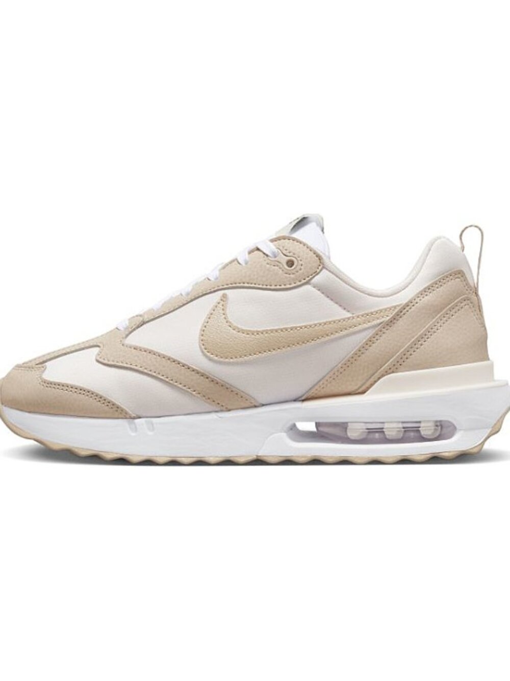 Nike Women's White Tan Air Max Dawn Low Top Athletic Sneaker Shoes Size 9